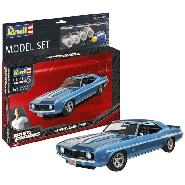 Revell Model Set Fast & Furious 1969 Chevy Camaro Yenko, Modellfahrzeug (Maßstab: 1:25)