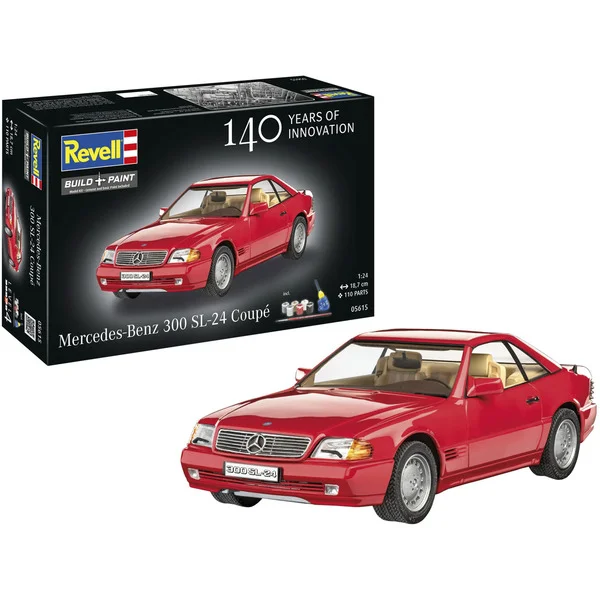 Revell Geschenkset Mercedes-Benz 300 SL-24 Coupé (100 Years Mercedes-Benz), Modellfahrzeug (Maßstab: 1:24)