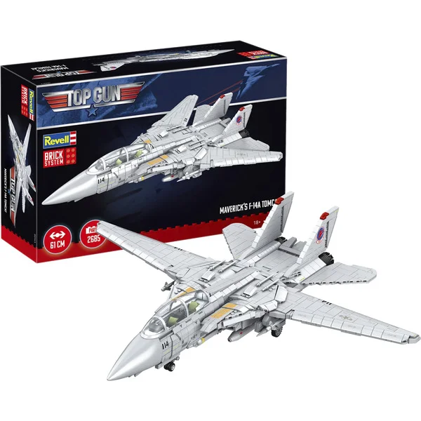 Revell Maverick's F-14A Tomcat "Top Gun" - Brick System, Konstruktionsspielzeug (Maßstab: 1:32)