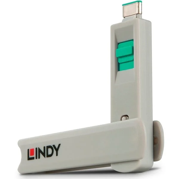 Lindy USB Typ C Port Schloss, Sicherheit (grün)
