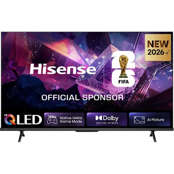 Hisense 43E7S PRO Hi-QLED-Fernseher (108 cm (43 Zoll), schwarz/dunkelgrau, UltraHD/4K, Free-Sync-Premium, 144Hz Panel)