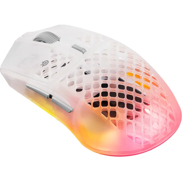 SteelSeries Aerox 3 Wireless Gen 2 Ghost, Gaming-Maus (weiß/transparent)
