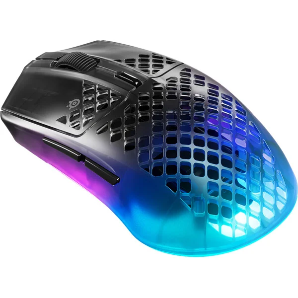 SteelSeries Aerox 3 Wireless Gen 2 Shadow, Gaming-Maus (schwarz/transparent)
