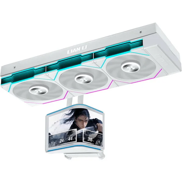 Lian Li HydroShift II OLED Curved 360TL, Wasserkühlung (weiß)