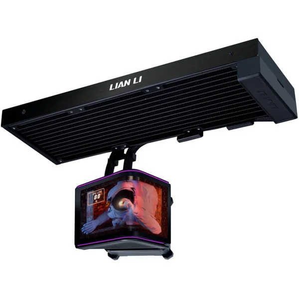 Lian Li HydroShift II OLED Curved 360 Fanless, Wasserkühlung (schwarz)
