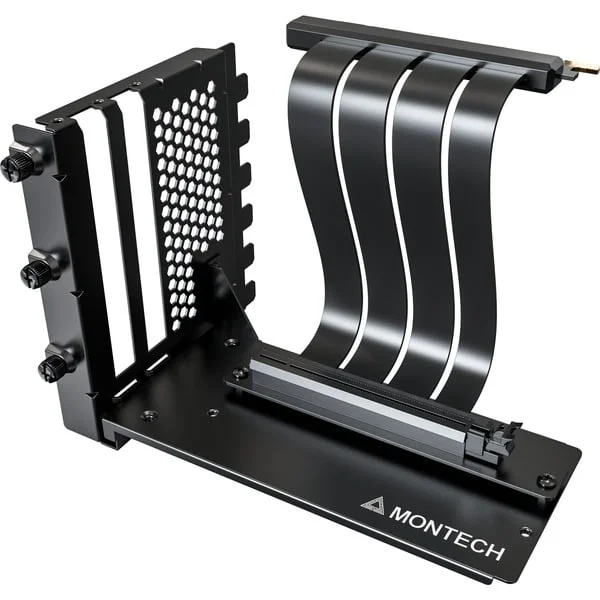 Montech Vertikales GPU Mounting Kit, PCIe 4.0 Riser-Kabel (schwarz, 20cm)