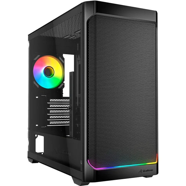 Sharkoon MK4W RGB Strip Generalüberholt, Tower-Gehäuse (schwarz, Tempered Glass)