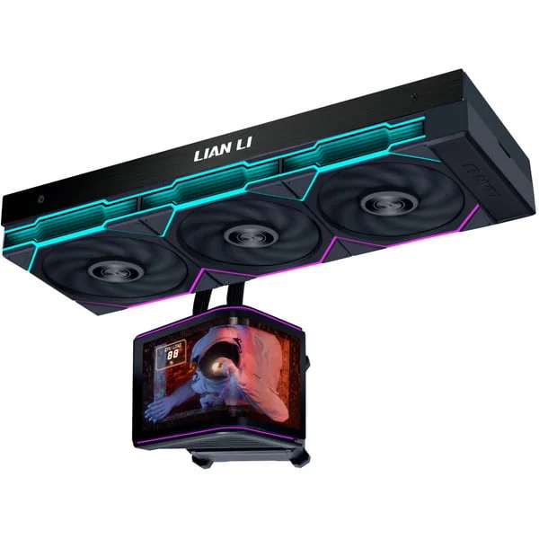 Lian Li HydroShift II OLED Curved 360TL, Wasserkühlung (schwarz)