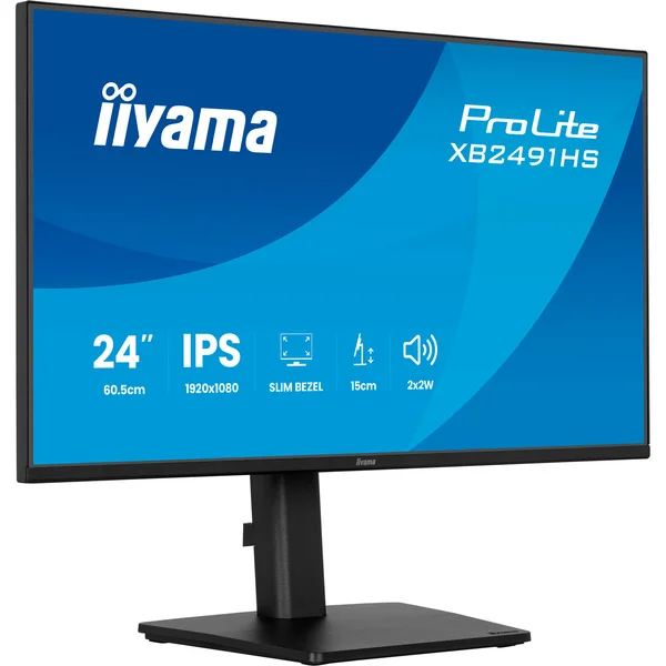 iiyama ProLite XB2491HS-B1, LED-Monitor (60.5 cm (23.8 Zoll), schwarz (matt), FullHD, IPS, HDMI, DP, ergonomischer Standfuß, 120Hz Panel)