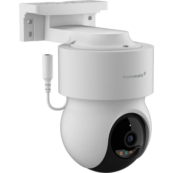 Homematic IP Außenkamera (HmIP-CO), Überwachungskamera (weiß, 5MP, WLAN)
