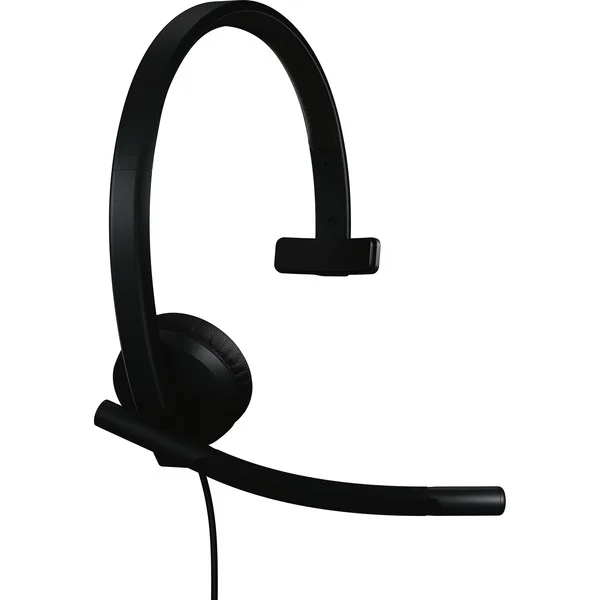 Logitech H570e Mono, Headset (schwarz, Zertifiziert für Microsoft Teams, USB-C)