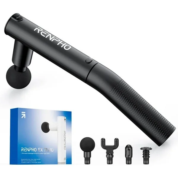 Renpho Extend Massage Gun R-C004, Massagegerät (schwarz)