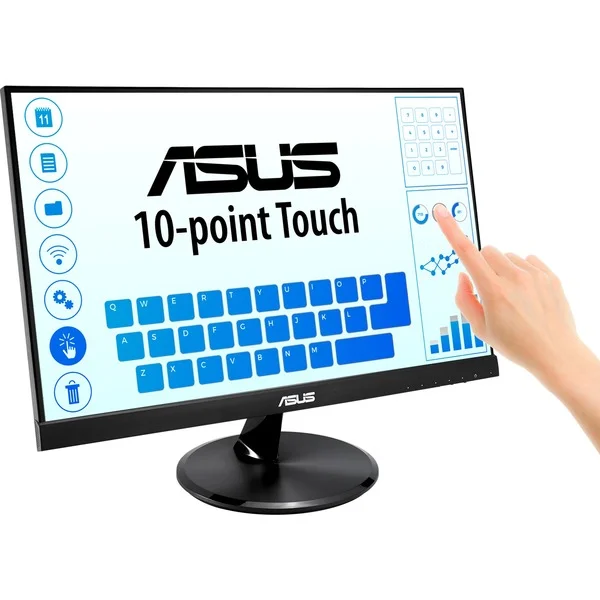 ASUS VT229H, LED-Monitor (54.6 cm (21.5 Zoll), schwarz, FullHD, IPS, Kapazitiv, Touchscreen)