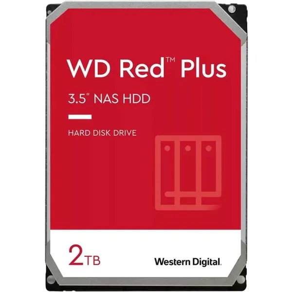 WD Red Plus NAS-Festplatte 2 TB (SATA 6 Gb/s, 3,5", 24/7)