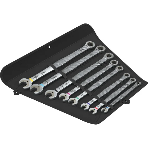 Wera 6007 Joker Imperial 8 Set 1 Maul-Ringratschenschlüssel-Satz, 8-teilig, Schraubenschlüssel (zöllige Größen)