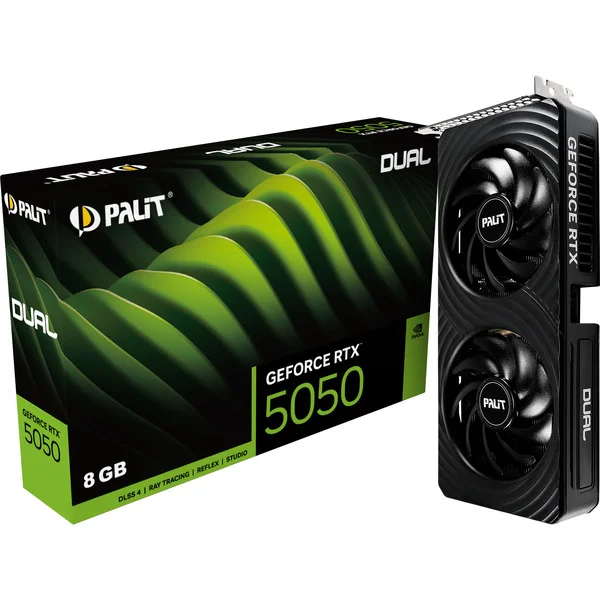 Palit GeForce RTX 5050 Dual 8GB, Grafikkarte (DLSS 5, 3x DisplayPort, 1x HDMI 2.1)