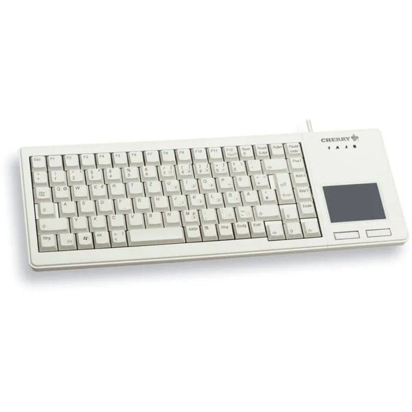 CHERRY XS Touchpad Keyboard G84-5500, Tastatur (grau, DE-Layout, Rubberdome)