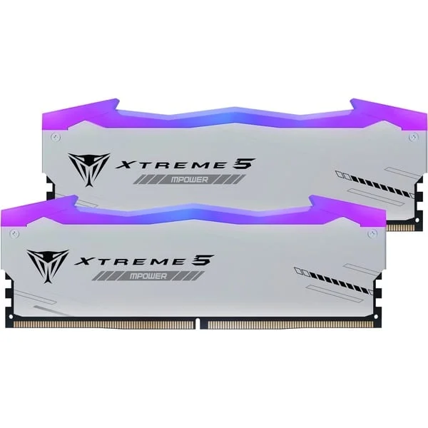 Patriot DIMM 32 GB DDR5-6000 (2x 16 GB) Dual-Kit, Arbeitsspeicher (schwarz, PVXR532G60C30KM, Viper Xtreme 5 MPower RGB, INTEL XMP, AMD EXPO)