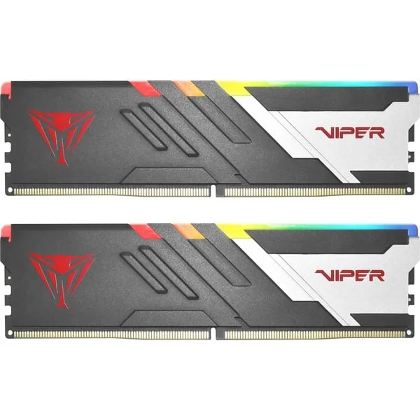 Patriot DIMM 32 GB DDR5-6000 (2x 16 GB) Dual-Kit, Arbeitsspeicher (schwarz, PVVR532G600C30K, Viper Venom RGB, INTEL XMP, AMD EXPO)