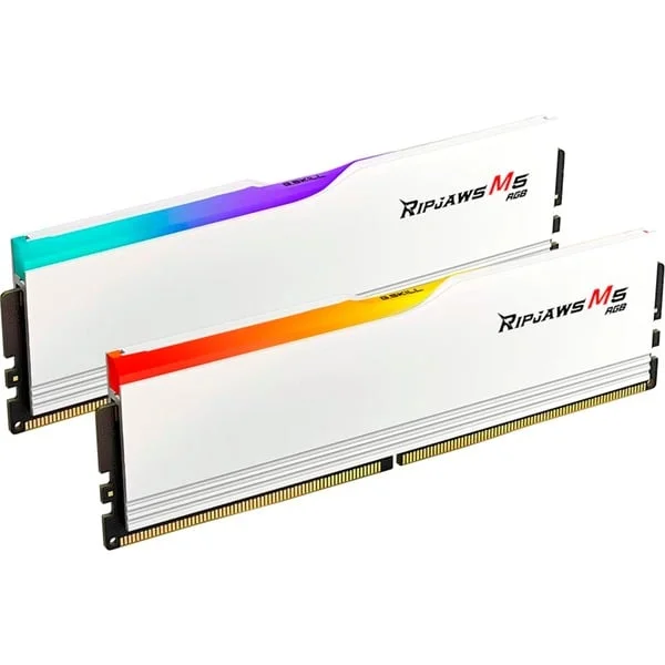 G.Skill DIMM 48 GB DDR5-5200 (2x 24 GB) Dual-Kit, Arbeitsspeicher (weiß, F5-5200J4040A24GX2-RM5RW, Ripjaws M5, INTEL XMP)