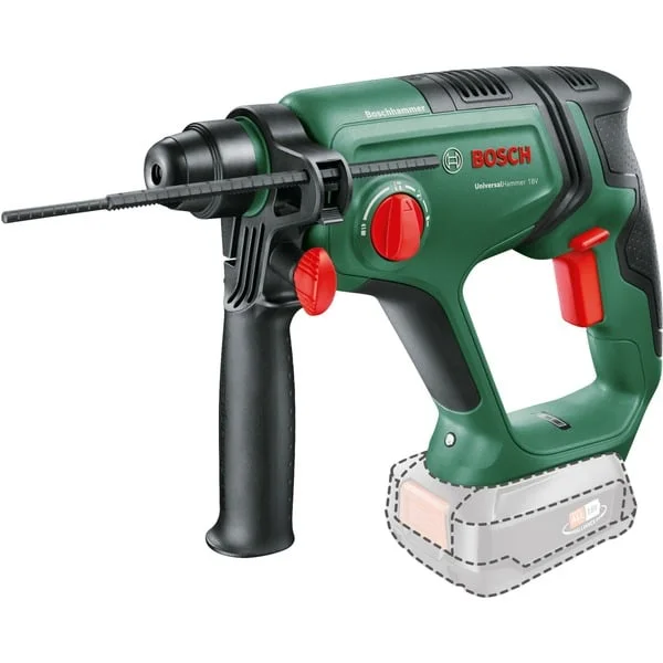 Bosch Heimwerken & Garten Akku-Bohrhammer UniversalHammer 18V BARETOOL (grün/schwarz, ohne Akku und Ladegerät, POWER FOR ALL ALLIANCE)