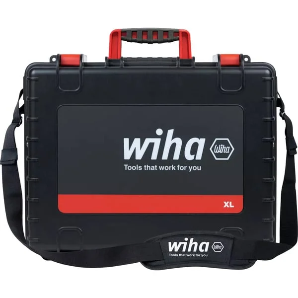 Wiha Werkzeugkoffer XL Mechatronic , Werkzeug-Set (rot/gelb, 81-teilig, mit Koffer)