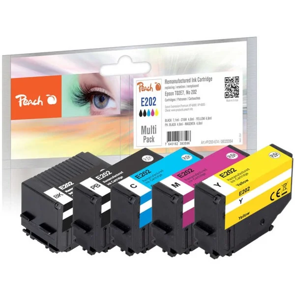 Peach Tinte Spar Pack PI200-674 (kompatibel zu Epson 202 (C13T02E74010))