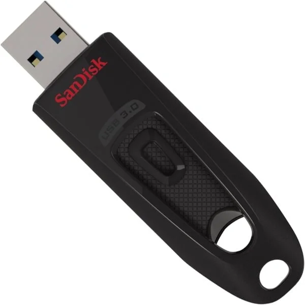 SanDisk Ultra 256 GB, USB-Stick (schwarz/rot, USB-A 3.2 Gen 1)