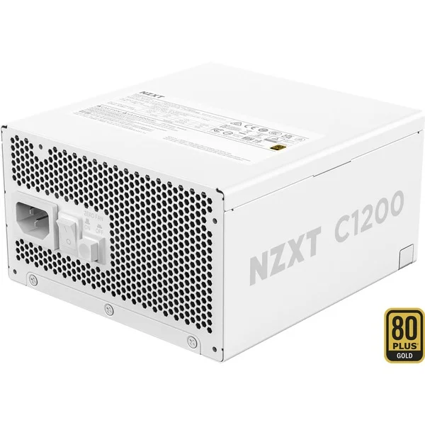 NZXT C1200 Gold ATX 3.1, PC-Netzteil (weiß, 1x 16-Pin Grafikkarten Stecker, Kabel-Management, 1200 Watt)