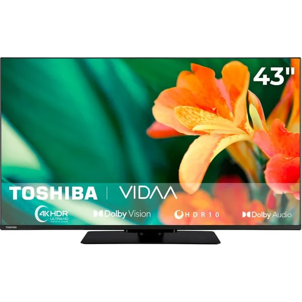 Toshiba 43UV3463DA, LED-Fernseher (108 cm (43 Zoll), schwarz, UltraHD/4K, Triple Tuner, SmartTV, VIDAA)