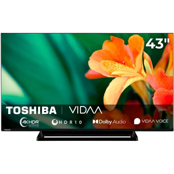 Toshiba 43UV3363DA, LED-Fernseher (108 cm (43 Zoll), schwarz, UltraHD/4K, Triple Tuner, SmartTV, VIDAA)