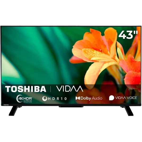 Toshiba 43UV2363DA, LED-Fernseher (108 cm (43 Zoll), schwarz, UltraHD/4K, Triple Tuner, SmartTV, VIDAA)