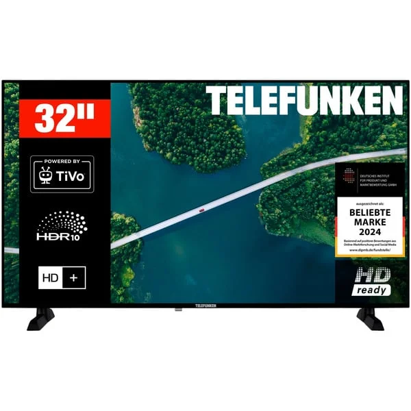 Telefunken XH32TP900S, LED-Fernseher (80 cm (32 Zoll), schwarz, WXGA, TiVo OS-Betriebssystem)