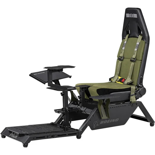 Next Level Racing Flight Simulator NLR-S028, Sim Rig (schwarz/olivgrün, Boeing Military Edition)