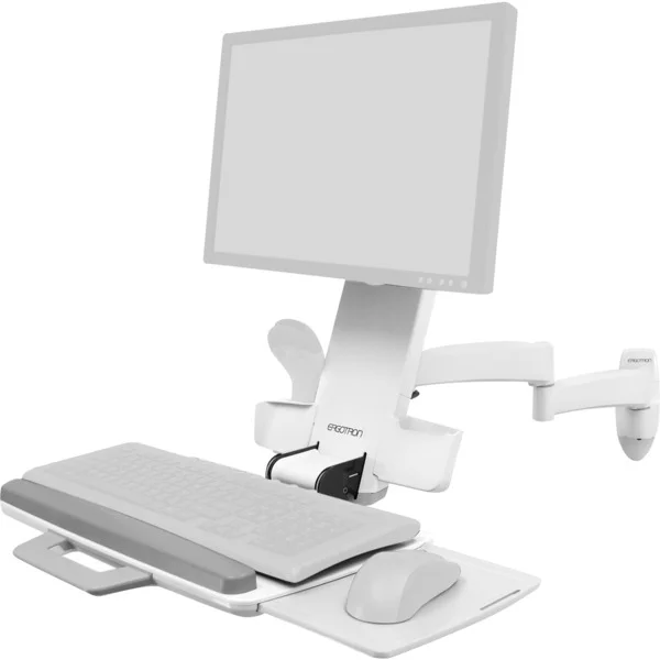 Ergotron Serie 200 Kombiarm, Wandhalterung (weiß)
