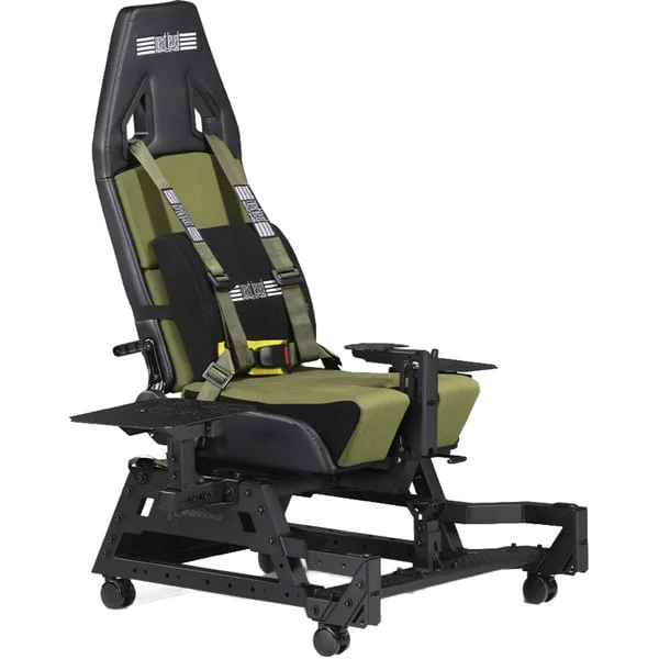 Next Level Racing Flight Seat Pro NLR-S039, Sim Rig (schwarz/olivgrün, Boeing Military Edition)