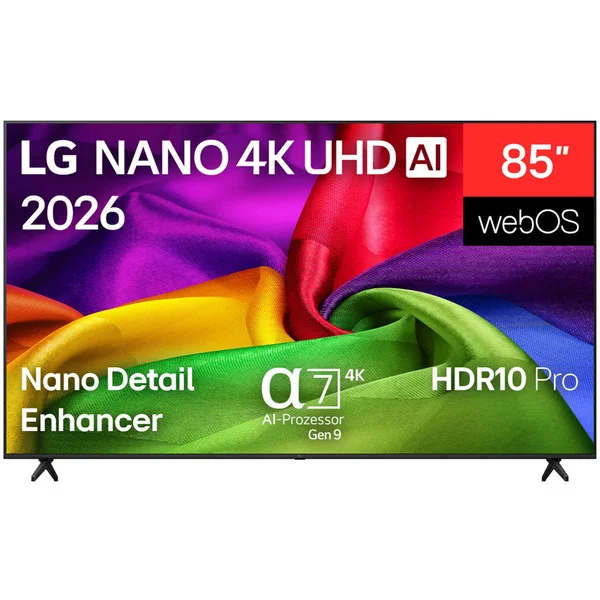 LG 85NU800B6LA.AEEQ, LED-Fernseher (215 cm (85 Zoll), schwarz, UltraHD/4K, Triple Tuner)