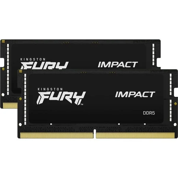 Kingston FURY SO-DIMM 32 GB DDR5-5600 (2x 16 GB) Dual-Kit, Arbeitsspeicher (schwarz, KF556S40IBK2-32, Impact)