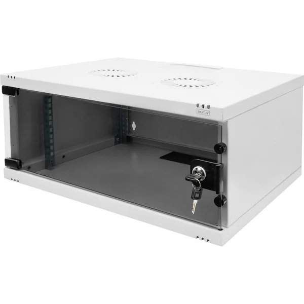 Digitus Wandgehäuse SOHO, unmontiert - 540x400mm (BxT) , IT-Schrank (hellgrau, 4 Höheneinheiten)
