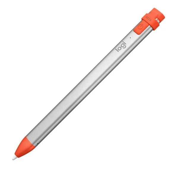 Logitech Crayon, Eingabestift (silber/orange, für alle ab 2018 veröffentlichten iPads)