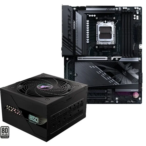 GIGABYTE B850 A ELITE WF7 + GP-AE850PM PG5, PC-Aufrüstkit (schwarz)