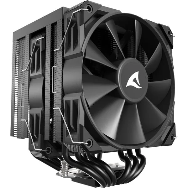 Sharkoon A60, CPU-Kühler (schwarz, 120 mm)