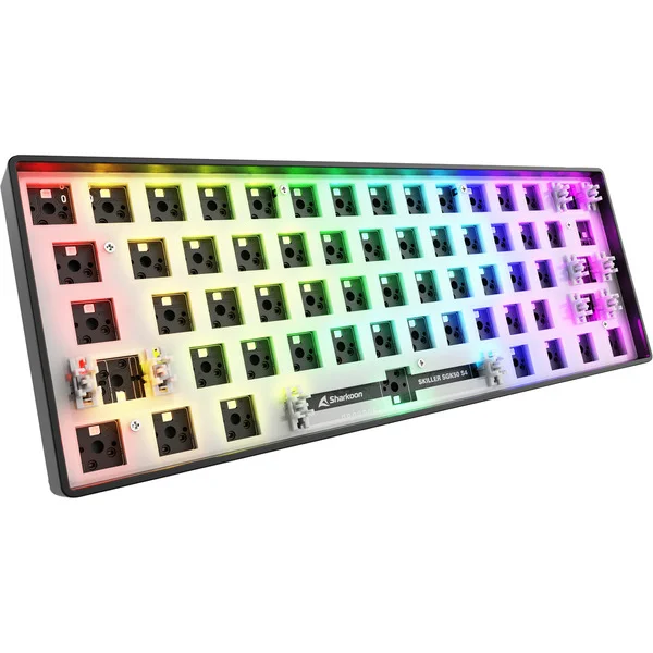 Sharkoon SKILLER SGK50 S4 Gen2 Barebone, Gaming-Tastatur (schwarz)