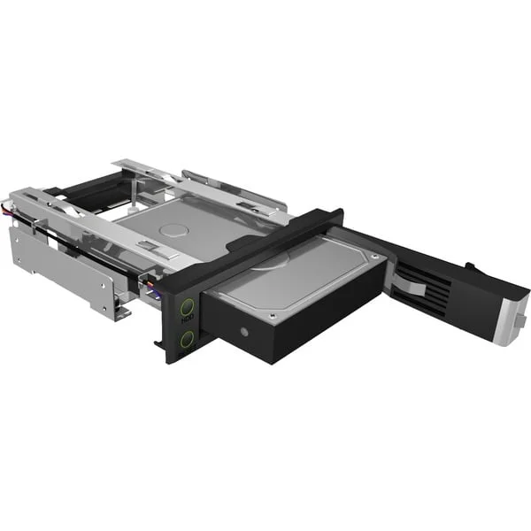 ICY BOX IB-166SSK-B, Wechselrahmen (schwarz, Trägerloser Wechselrahmen)