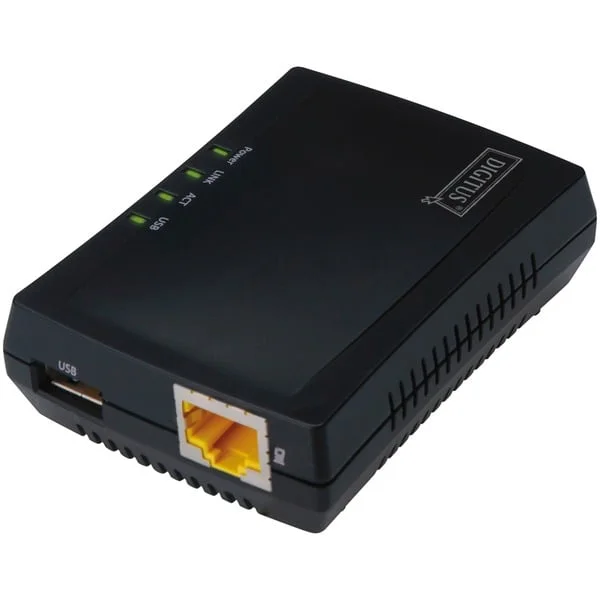 Digitus Multifunktions-Netzwerkserver (USB 2.0/LAN)