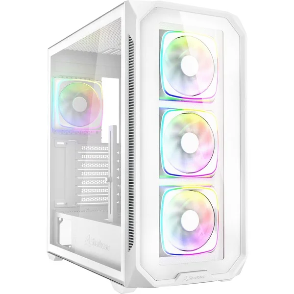 Sharkoon AK5G RGB , Tower-Gehäuse (weiß, Tempered Glass x 2)