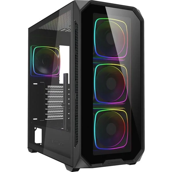 Sharkoon AK5G RGB , Tower-Gehäuse (schwarz, Tempered Glass x 2)