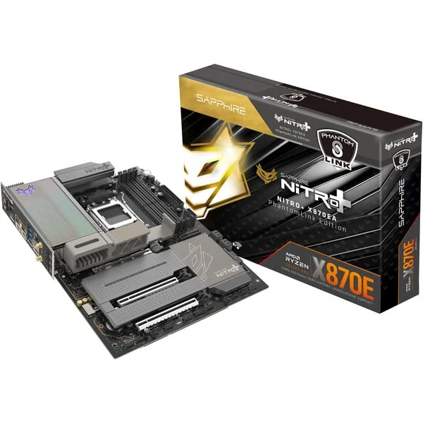 SAPPHIRE NITRO+ X870EA WIFI7 Phantom Link, Mainboard (schwarz/silber)