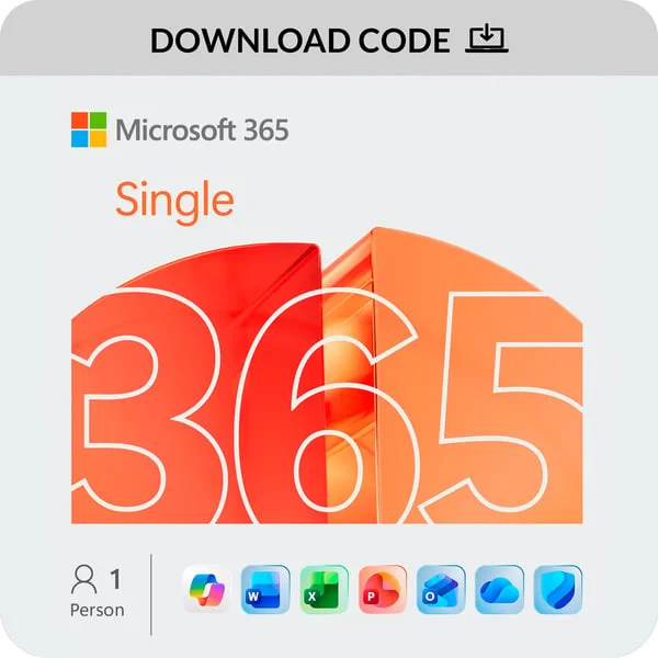 Microsoft 365 Personal Subscription, Office-Software (Mehrsprachig, Download, 1 Jahr)