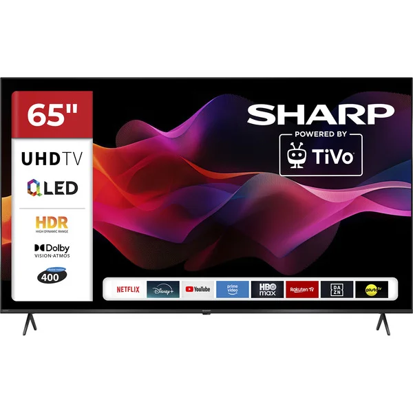 SHARP 65HM5745E, QLED-Fernseher (164 cm (65 Zoll), schwarz, UltraHD/4K, Triple Tuner)